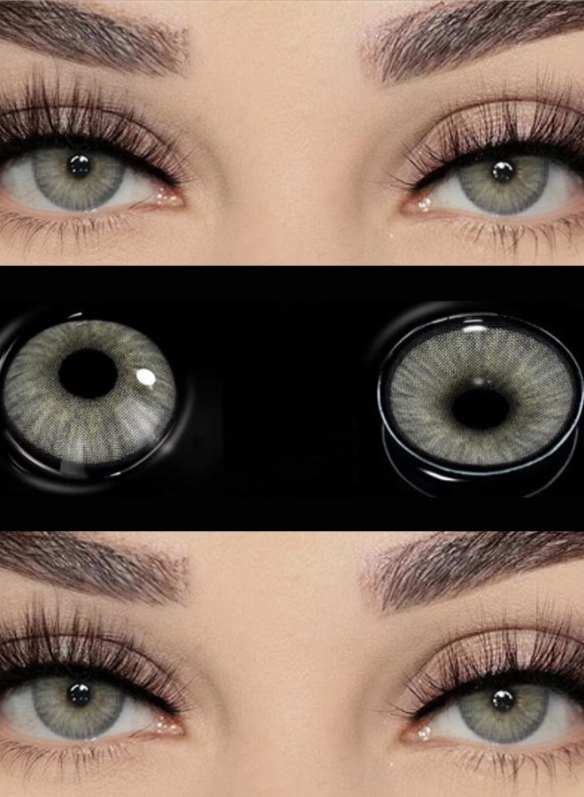 Catchu Look Grey Big Eyes Contact Lenses 14.5mm Colored Makeup Lenses - Image 1